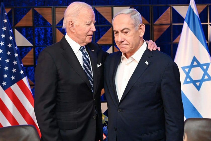Президентът на САЩ Джо Байдън настоя пред израелския министър-председател Бенямин Нетаняху да