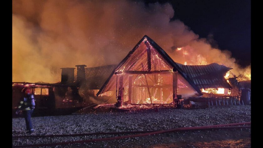 Къщата за гости в Румъния, в която избухна пожар във вторинк,