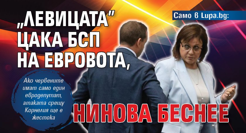 Само в Lupa.bg: „Левицата” цака БСП на евровота, Нинова беснее 