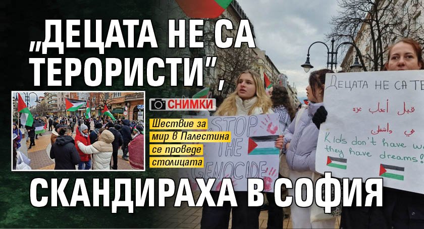 "Децата не са терористи", скандираха в София (СНИМКИ)