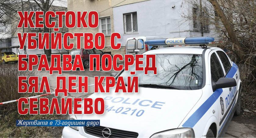 Жестоко убийство с брадва посред бял ден край Севлиево