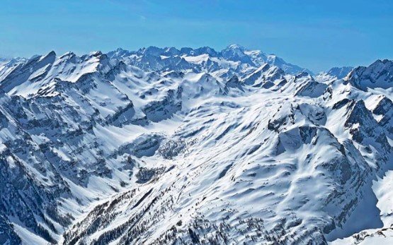 Семейство загина при разходка в Алпите