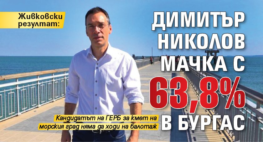 Живковски резултат: Димитър Николов мачка с 63,8% в Бургас