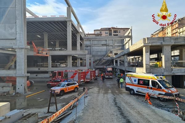 Супермаркет се срути във Флоренция, има загинал и ранени