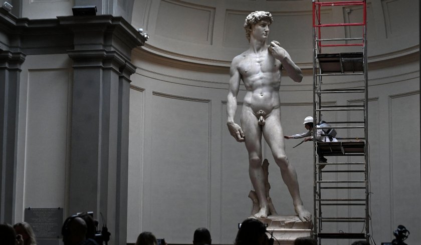 Давид на Микеланджело върна блясъка си след почистването на праха