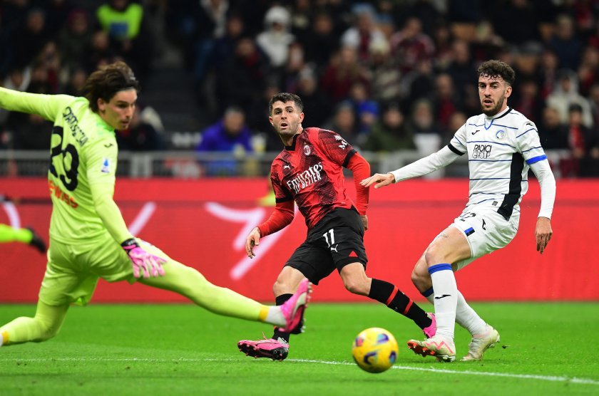 Милан и Аталанта завършиха 1:1 в мач от 24-ия кръг