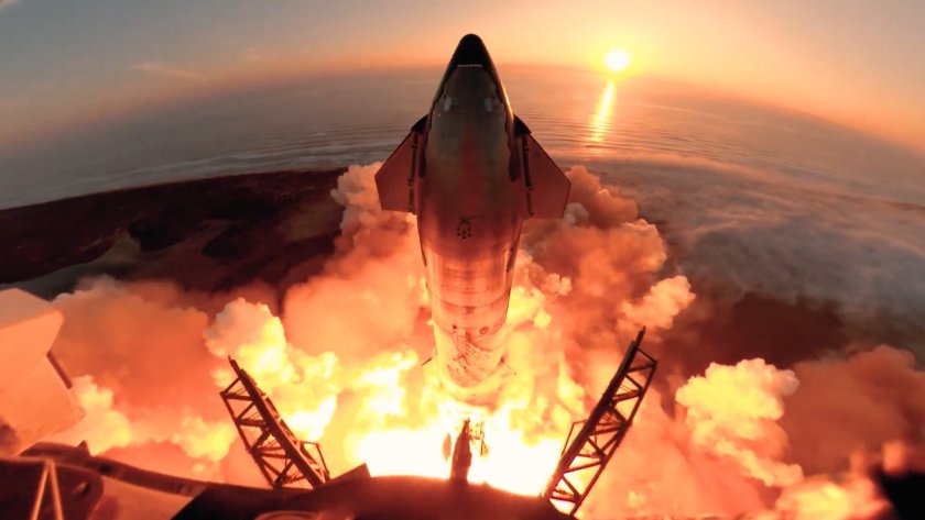 SpaceX изстреля за трети път Starship - най-мощната ракета, създавана