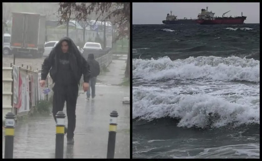 Мощна буря се развихри в обедните часове в мегаполиса Истанбул,
