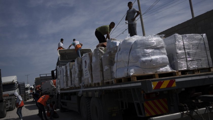 Израелски протест блокира конвой с помощи за Газа (ВИДЕО)