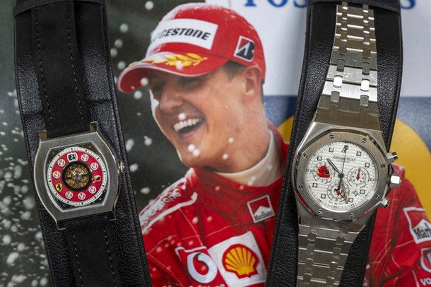 Часовници, принадлежащи на великия пилот от Формула 1 - Михаел