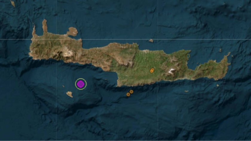 Земетресение от 5,2 по Рихтер удари остров Крит