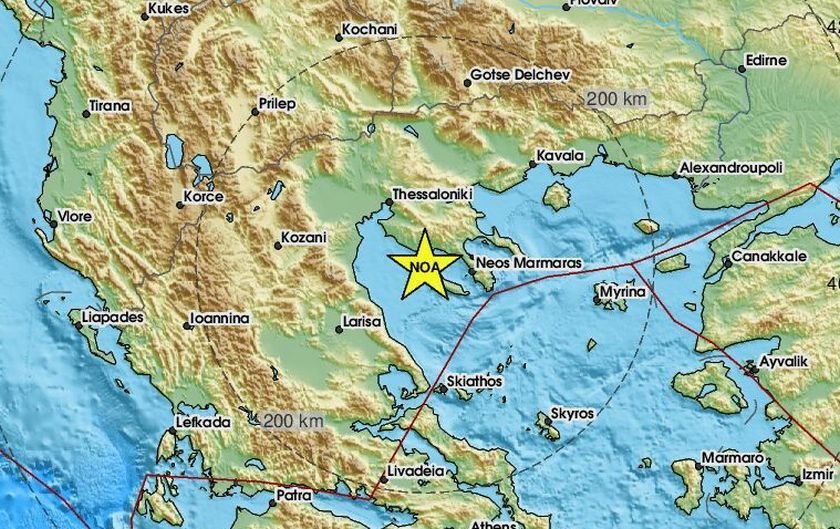 Ново земетресение в Халкидики! 3,3 по Рихтер стресна Неа Мудания