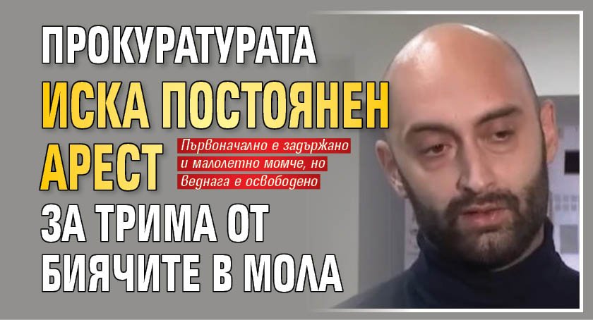 Прокуратурата иска постоянен арест за трима от биячите в мола