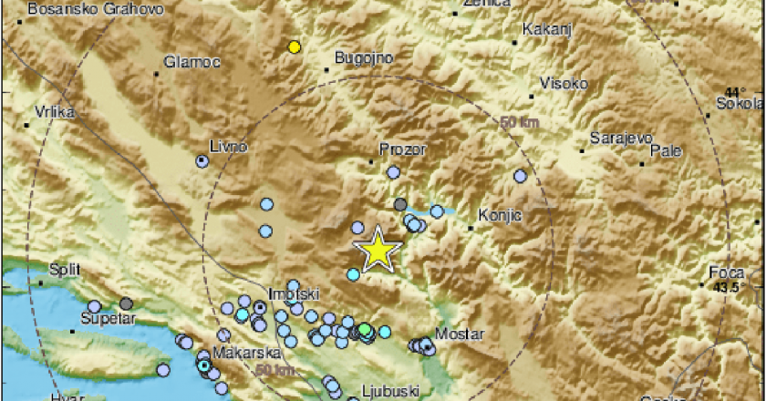 Две земетресения разлюляха Босна