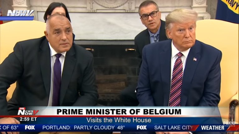 Гаф: Американска телевизия представи Борисов за премиер на Белгия (ВИДЕО)
