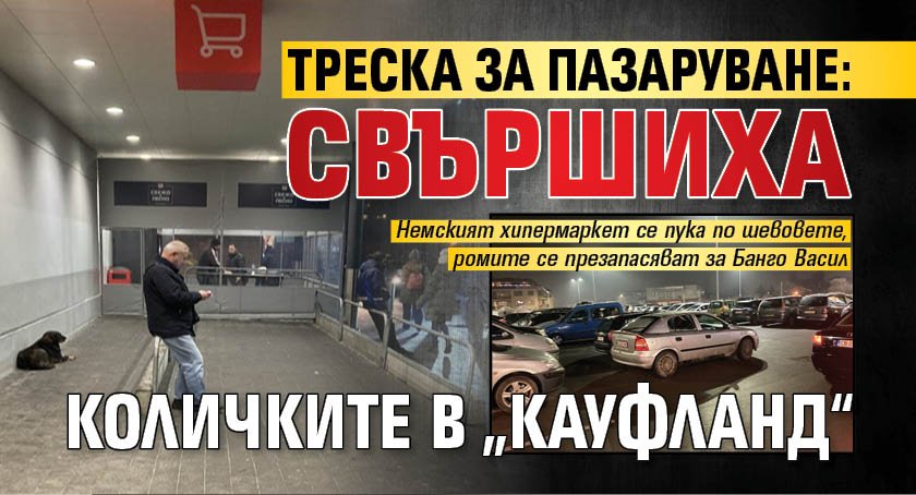 Треска за пазаруване: Свършиха количките в „Кауфланд“