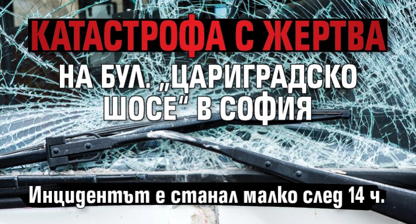 Катастрофа с жертва на бул. „Цариградско шосе“ в София