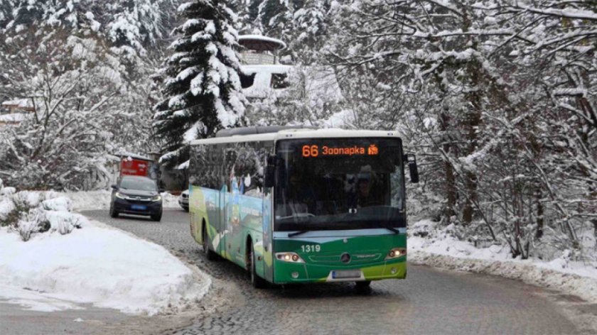 Спряха автобусите за Витоша заради обилния сняг