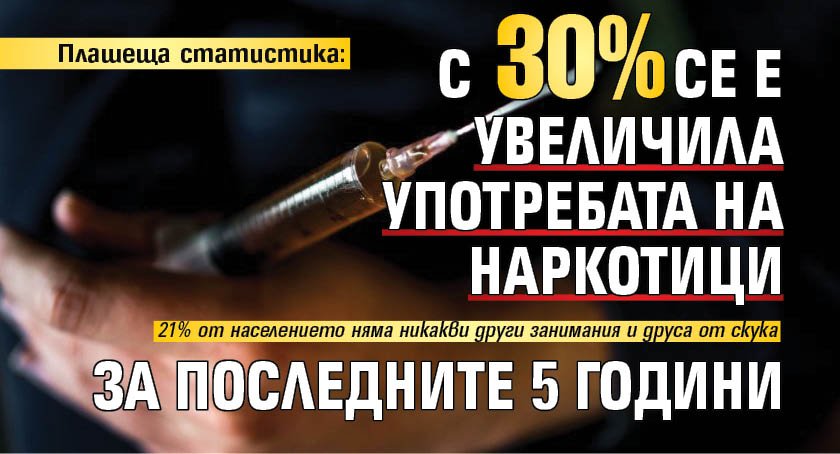 Плашеща статистика: С 30% се е увеличила употребата на наркотици за последните 5 години