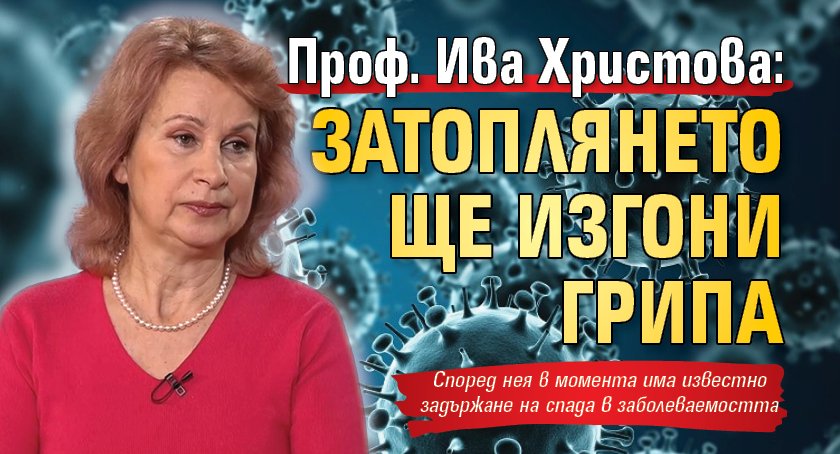 Проф. Ива Христова: Затоплянето ще изгони грипа