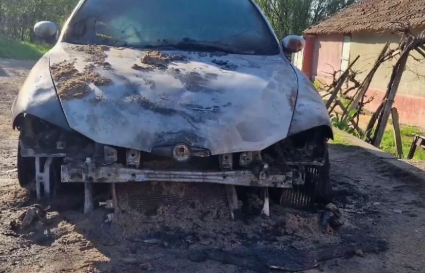 Пореден запален автомобил във Врачанско за последната седмица. Охранителни камери