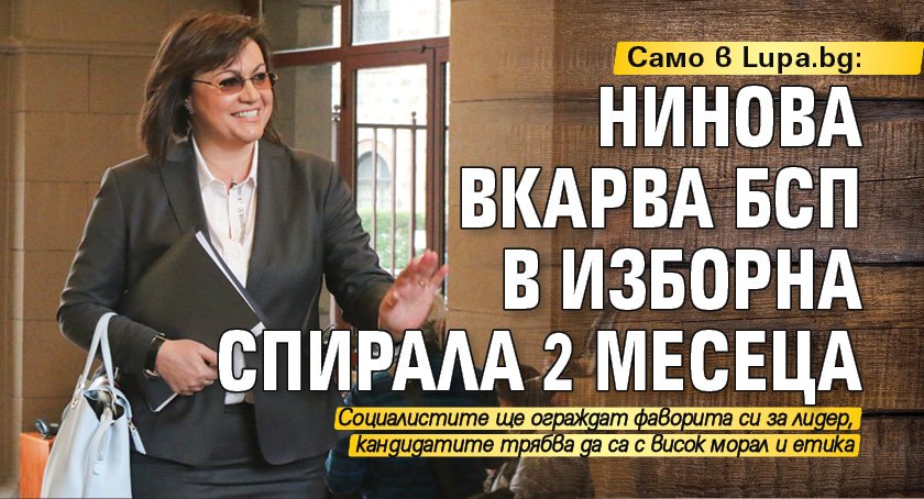 Само в Lupa.bg: Нинова вкарва БСП в изборна спирала 2 месеца 