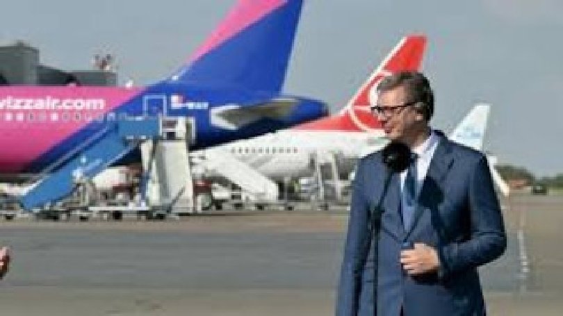 Самолетът на сръбския президент Александър Вучич вероятно е прелетял над