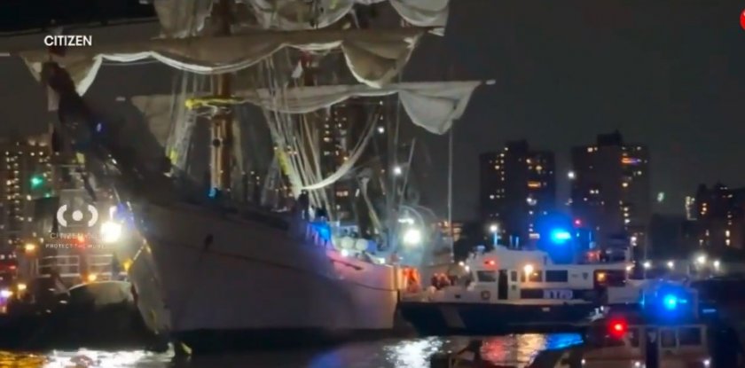 Кораб се блъсна в Бруклинския мост, двама моряци загинаха (ВИДЕО)