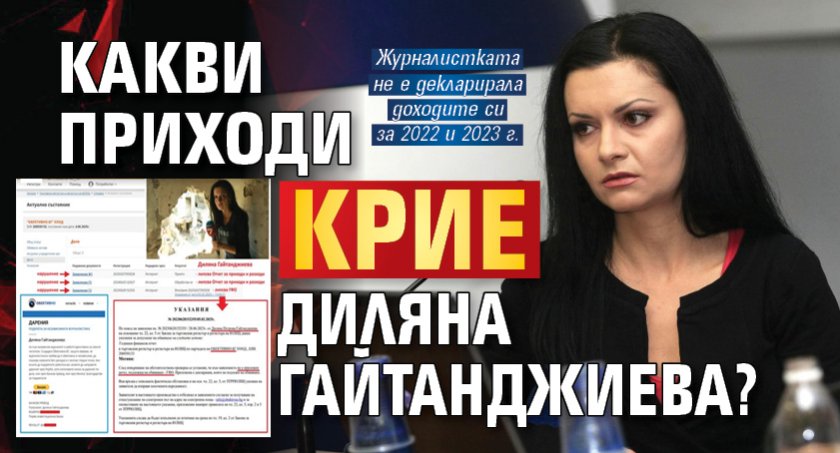 Какви приходи крие Диляна Гайтанджиева? 
