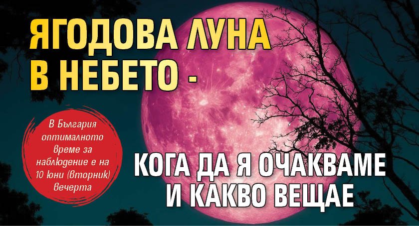Ягодова луна в небето - кога да я очакваме и какво вещае