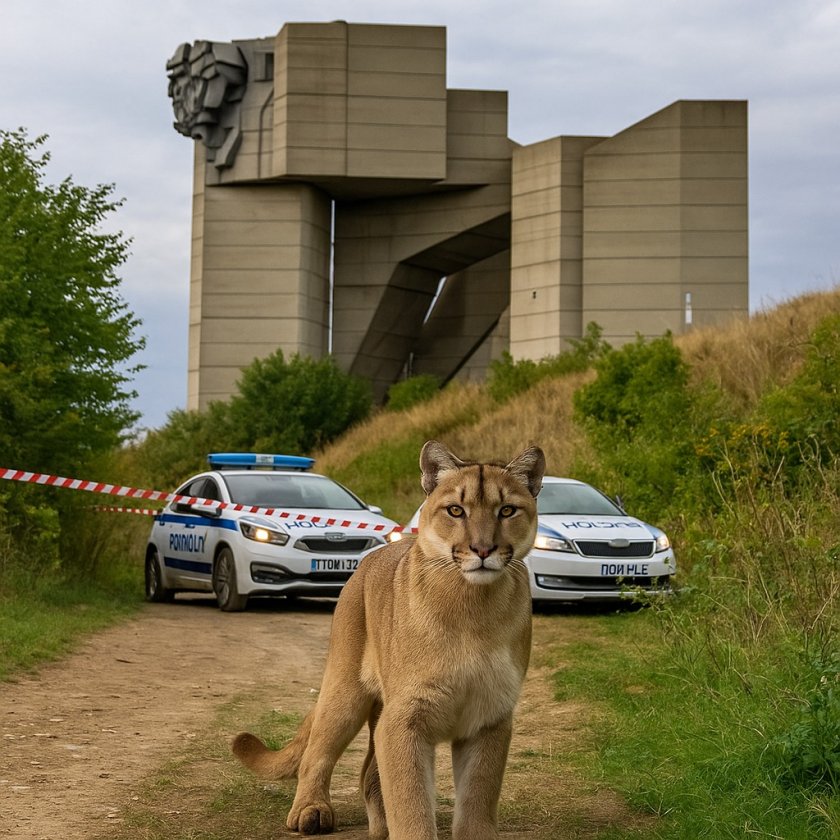 Издирването на пумата в Шумен роди дости забавни постове в