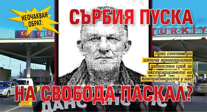 Неочакван обрат: Сърбия пуска на свобода Паскал?