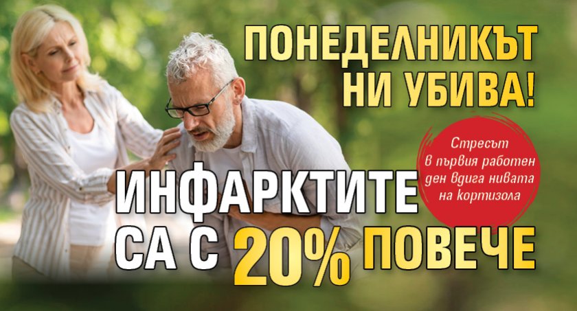 Понеделникът ни убива! Инфарктите са с 20% повече