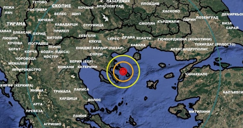 Земетресение с магнитуд 4,1 разтърси Гърция
