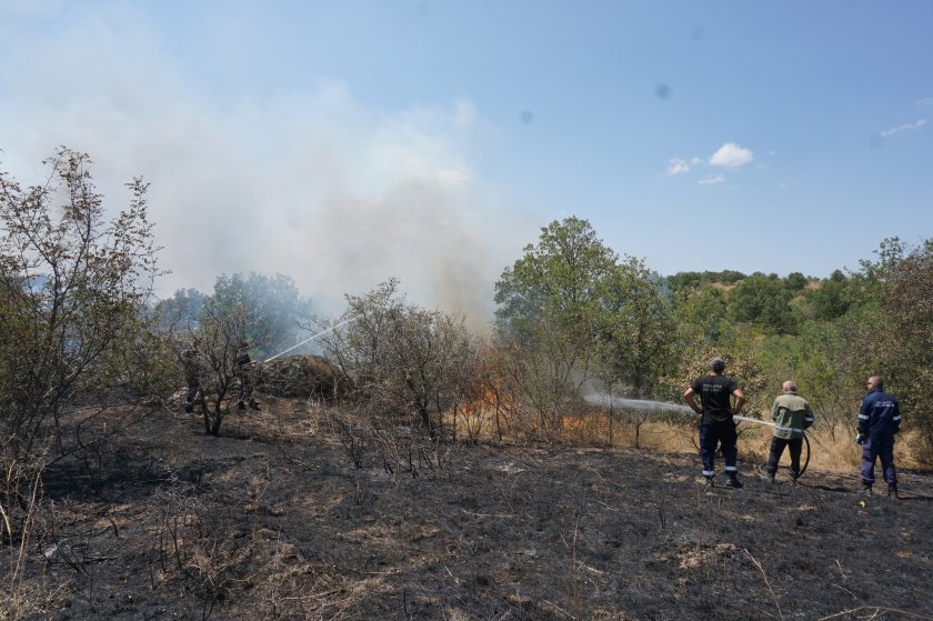 Обявиха частично бедствено положение в Хасково заради пожара край село Момино
