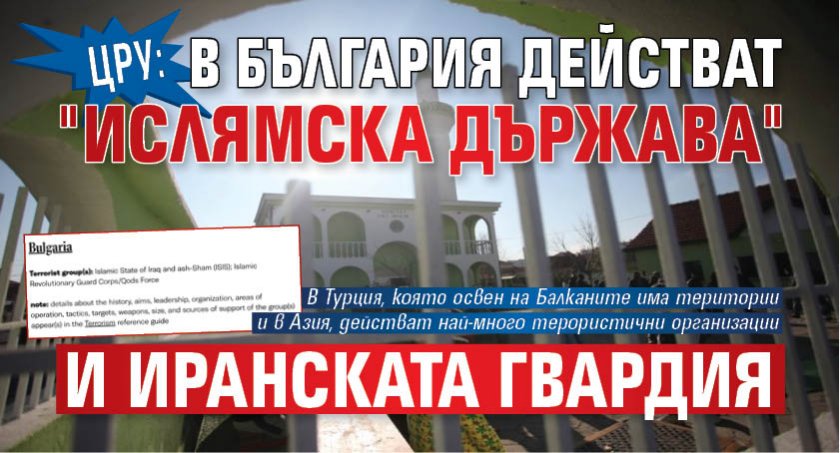 ЦРУ: В България действат "Ислямска държава" и Иранската гвардия