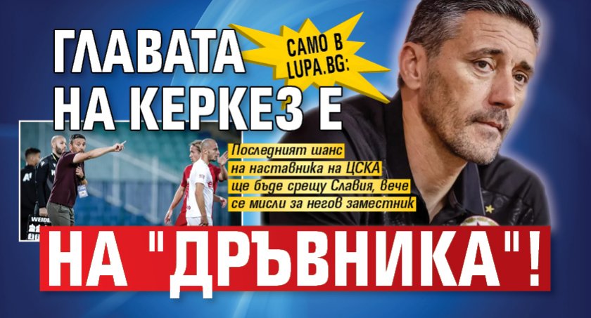 Само в Lupa.bg: Главата на Керкез е на "дръвника"!