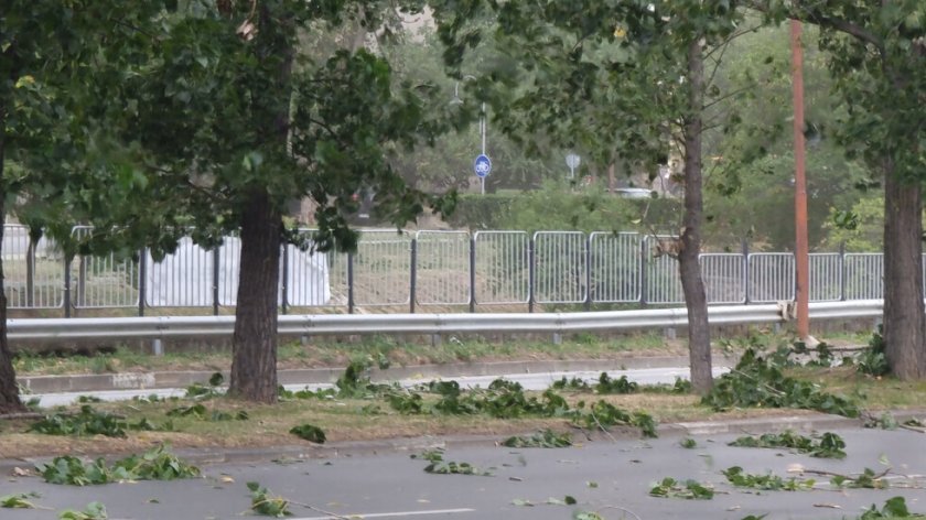 Мощна буря удари Кюстендил. Само до 20 ч. са подадени