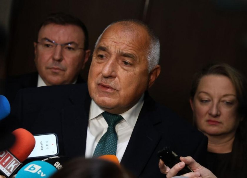 Лидерът на ГЕРБ Бойко Борисов с коментар пред журналисти по актуални