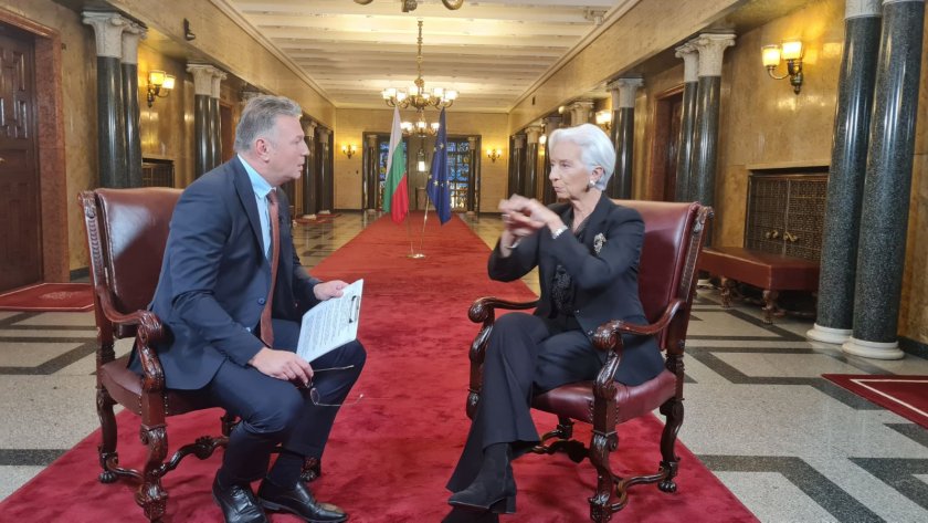 Кристин Лагард: Въвеждането на еврото ще донесе просперитет и сигурност на България