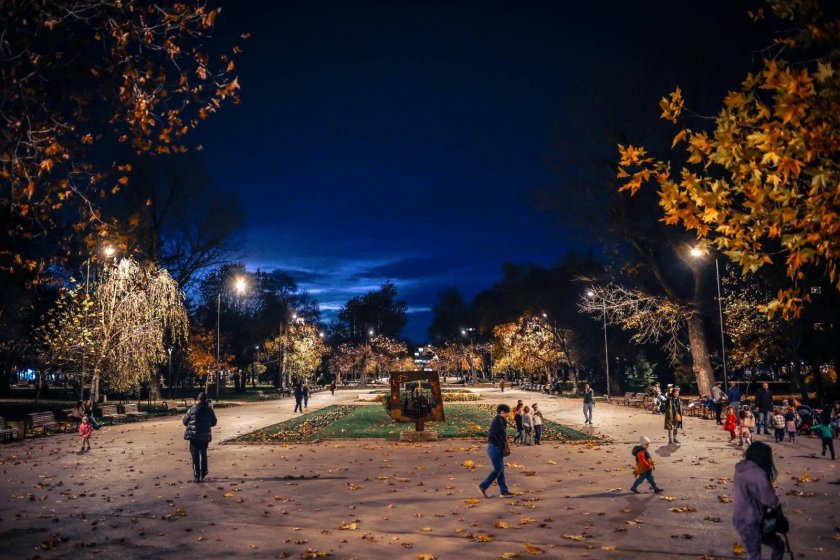 Парк "Заимов" светна