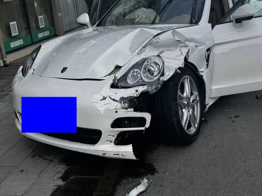 Украинец с порше се размаза на Слънчака