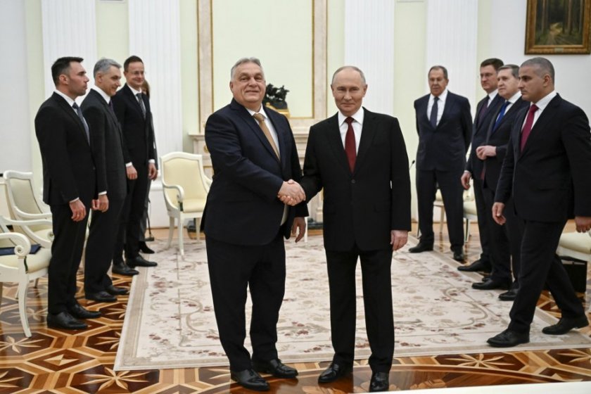 Виктор Орбан в Кремъл: „Тук съм, за да имам газ и петрол!“