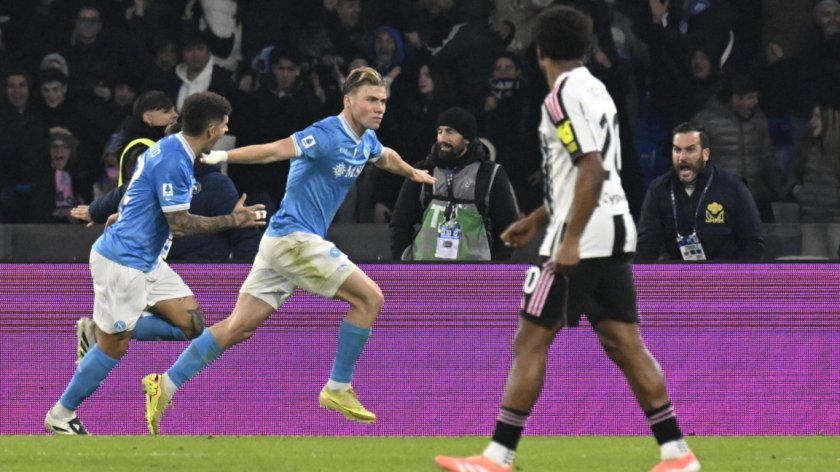 Наполи подчини Юве, Хьойлунд с два гола