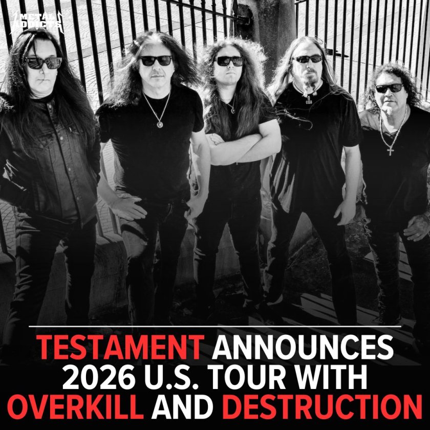 Легендите Тестамент тръгват на турне през новата година