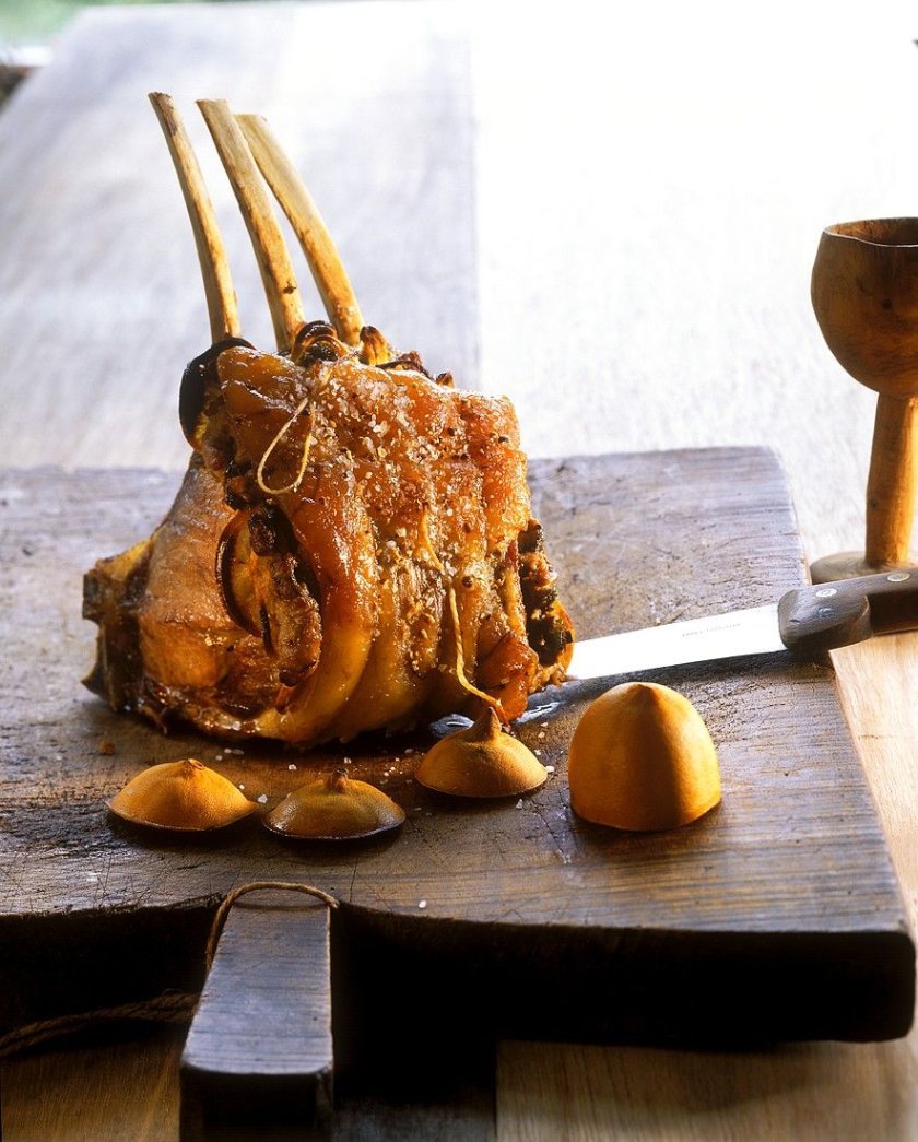 Пържоли с чеснов копър (+винен сметанов сос)