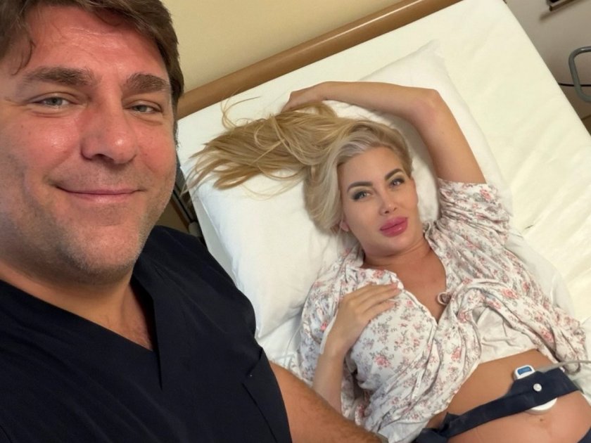 Три букета рози за третото дете на Антония Петрова (СНИМКИ)