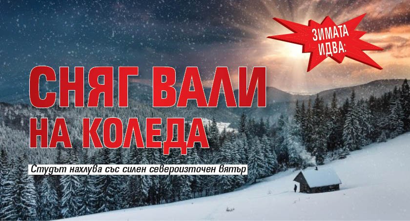 ЗИМАТА ИДВА: Сняг вали на Коледа