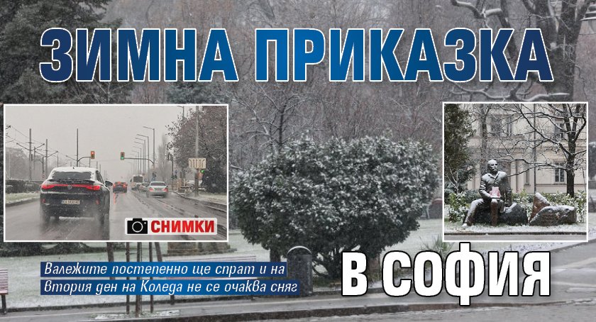 Зимна приказка в София (ФОТО)