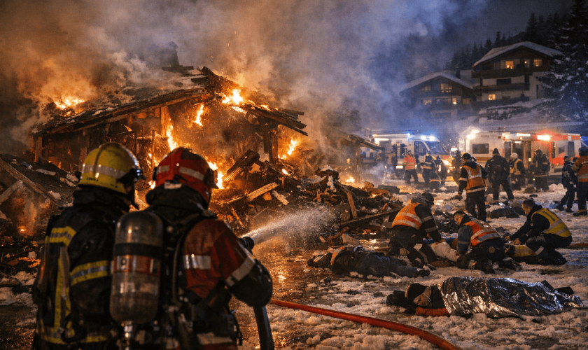 Сервитьор с бенгалски огън запалил бара в Швейцария